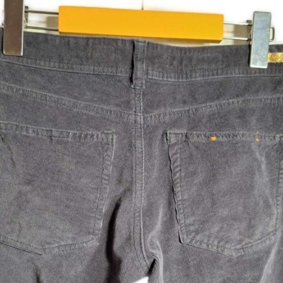 Pilcro by Anthropologie Moto Zip Gray Corduroy Skinny Pants Size 6 - Picture 7 of 13